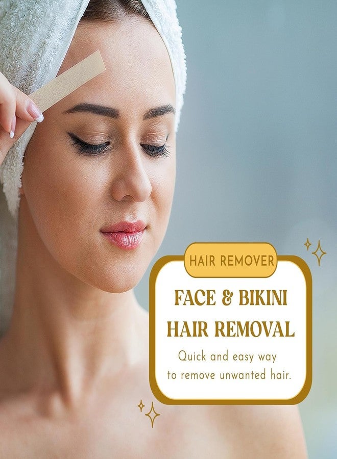 موم شرائح شمع موم إكسبريس بالبابونج والخزامى، مجموعة إزالة الشعر مع زيت نهائي - للوجه ومنطقة البكيني والمنطقة البرازيلية، 10 شرائح مزدوجة الجوانب (عبوتان)، 40 شريحة - Image 2